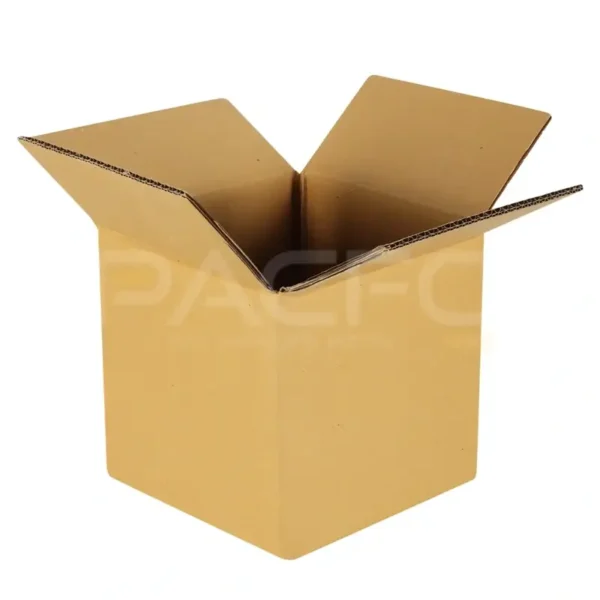 Stack 5 ply 9 x 9 x 9 Inches corrugated boxes - Stack of boxes in warehouse