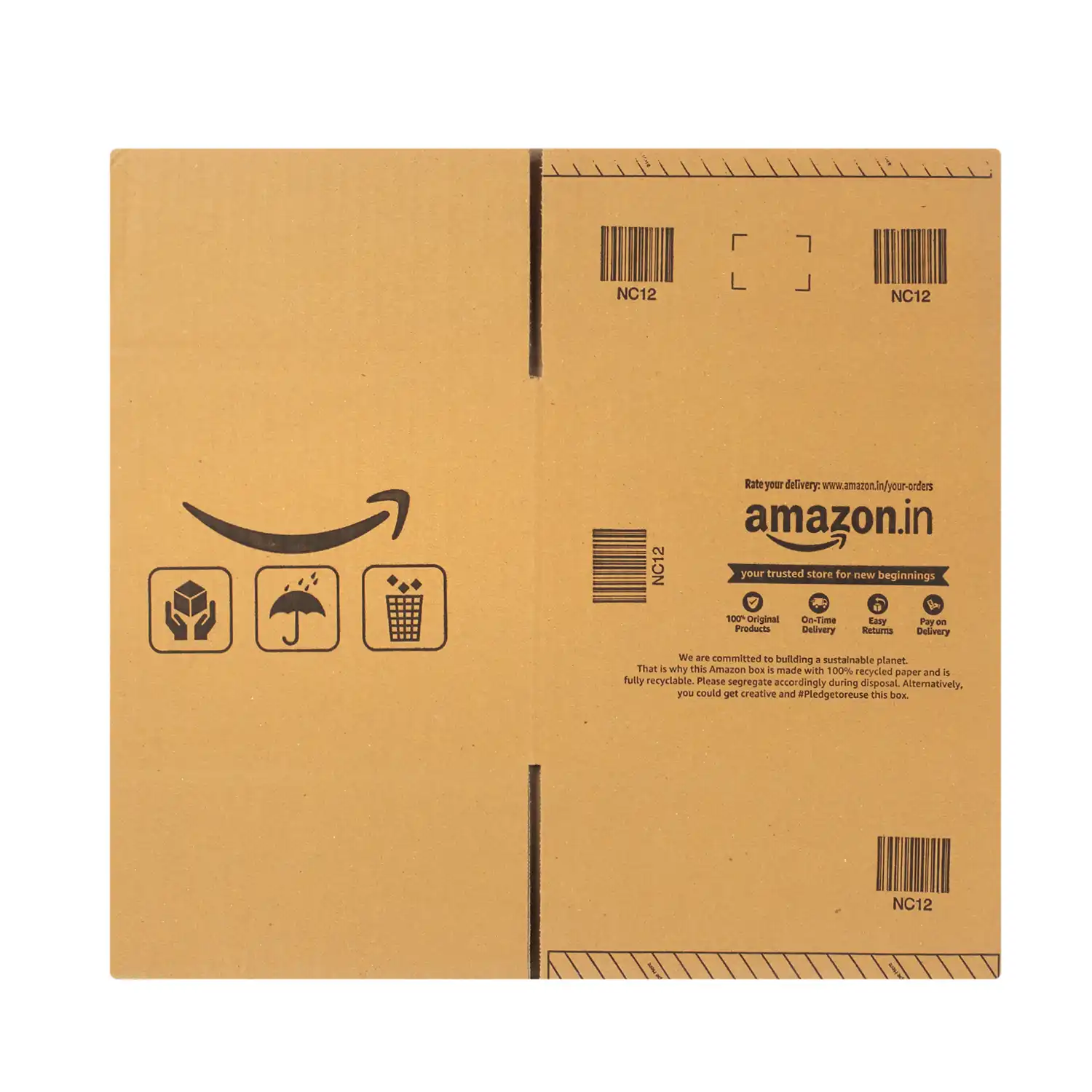 Amazon Branded Corrugated Box NC12 22.6 X 21.5 X 19 CM 50 Pcs 4